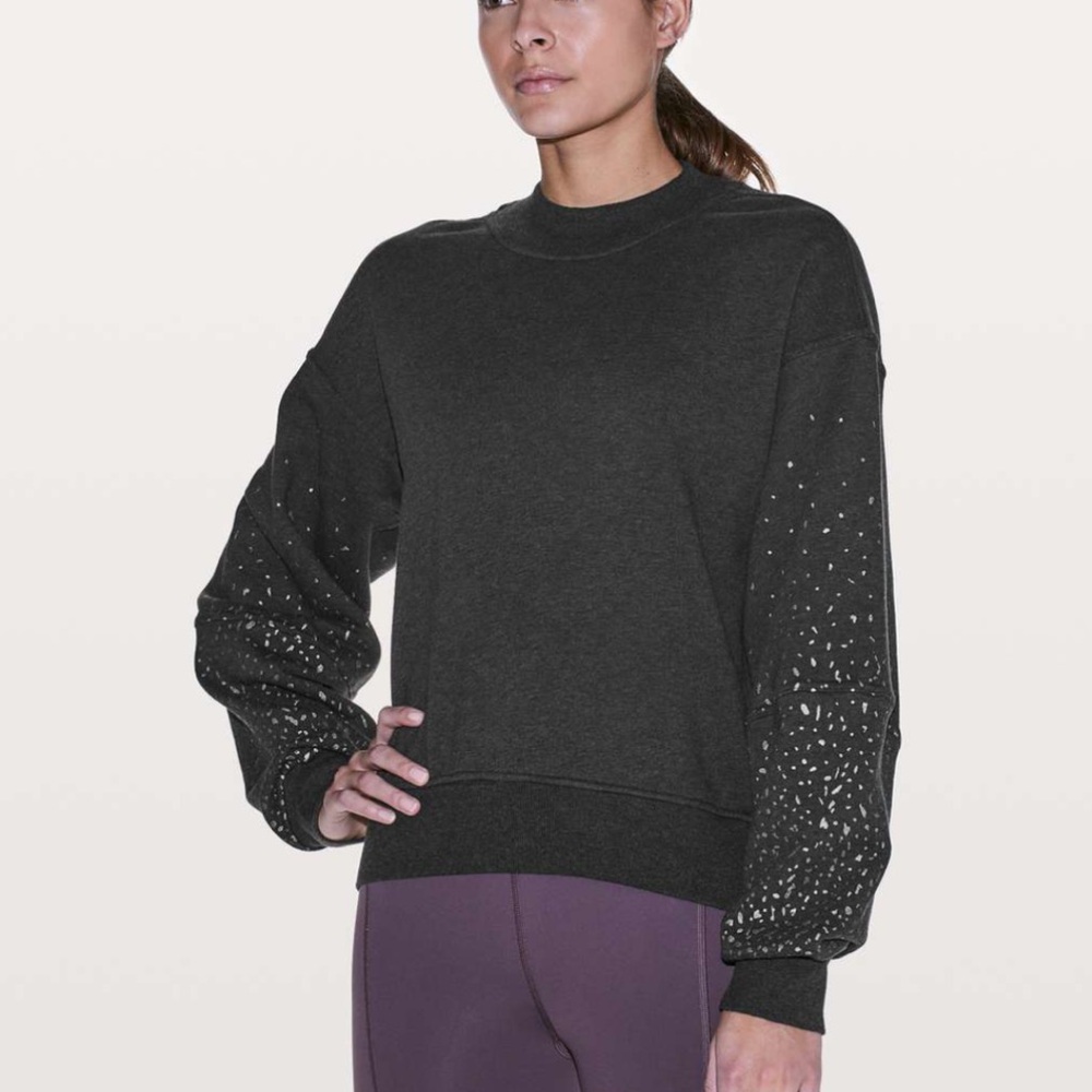 Lululemon x Soulcycle sweatshirt with reflective details
